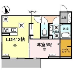 Ｄ－ＰＬＡＣＥ駅南大路の物件間取画像